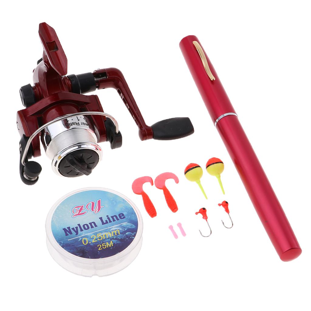 Fishing Rod Combo - Mini przenośny kieszonkowy wędziskowy zestaw wędkarski