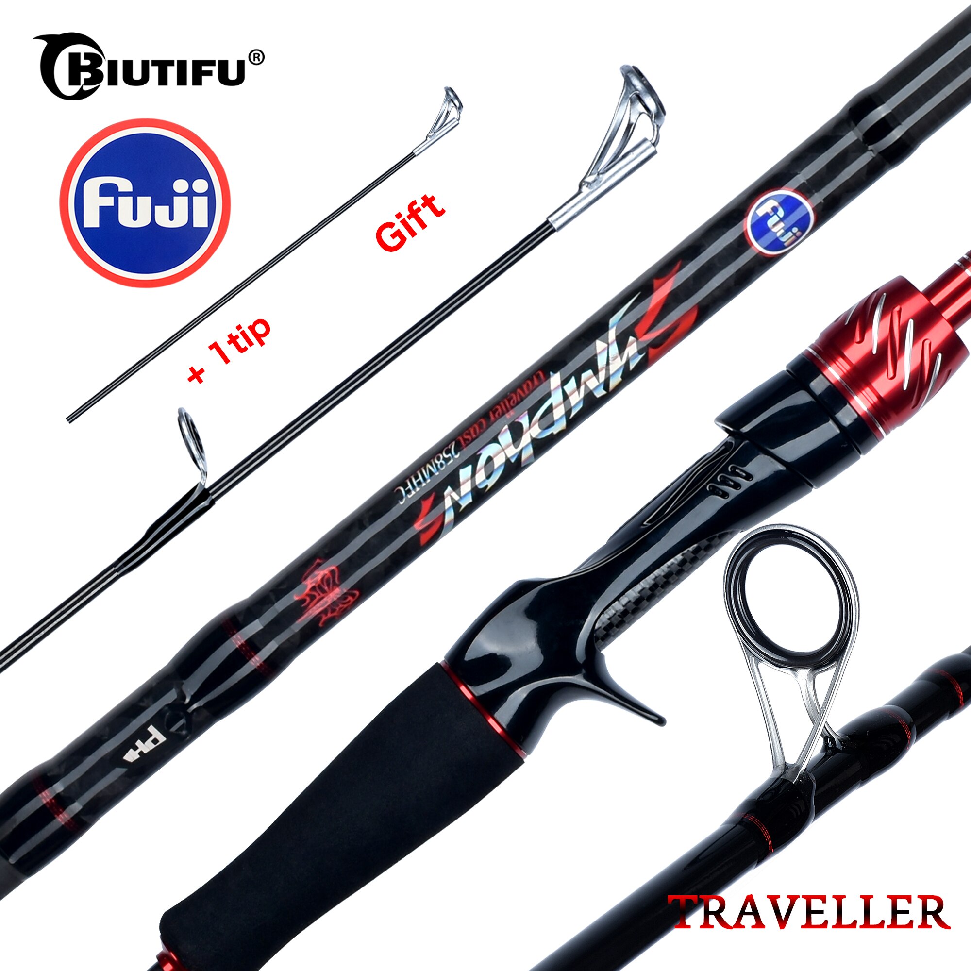 BIUTIFU Podróżnik Spinning Cas – Fishing Rod Surf recenzja i cena