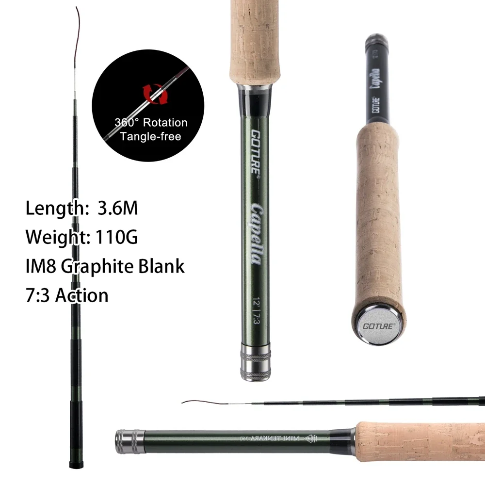 Goture 12FT Klasyczny zestaw w – Fishing Rod Carbon Fiber recenzja i cena